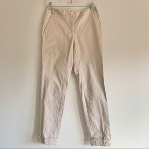 Ted baker London beige slacks w buckle details